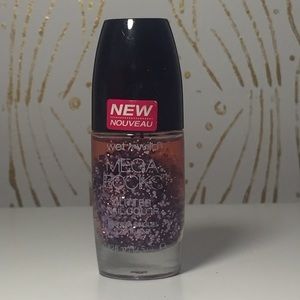 Pink glitter nail polish